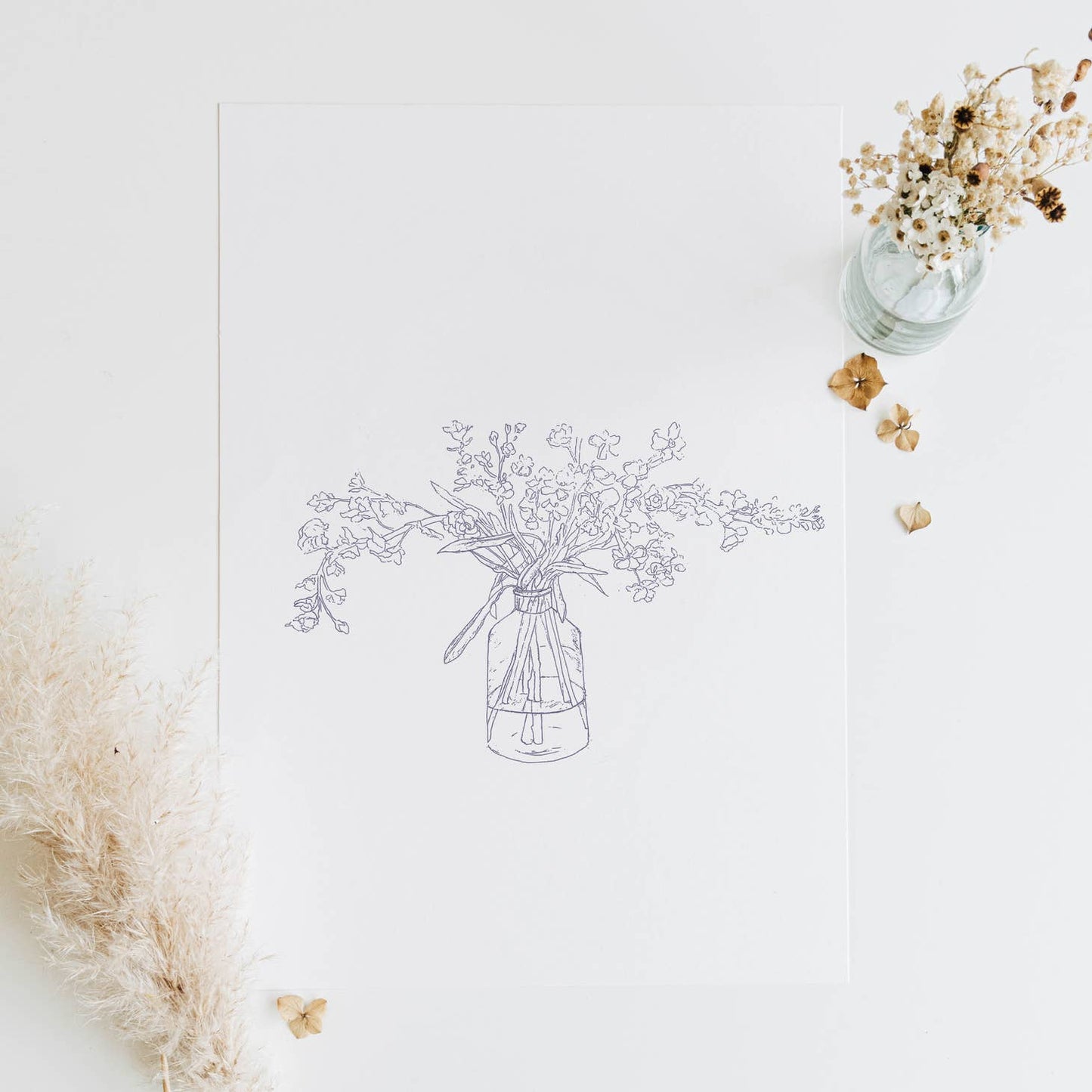 "Flower Study" Art Print
