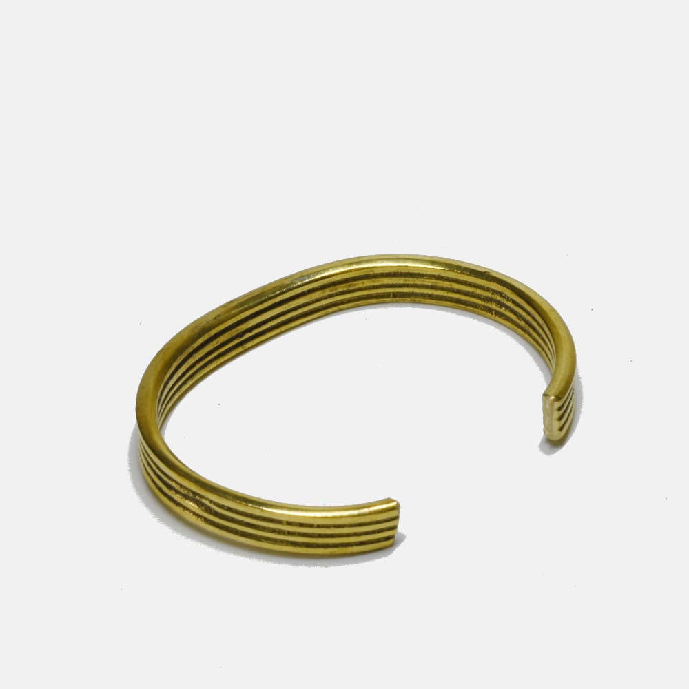 Stacked Brass Cuff
