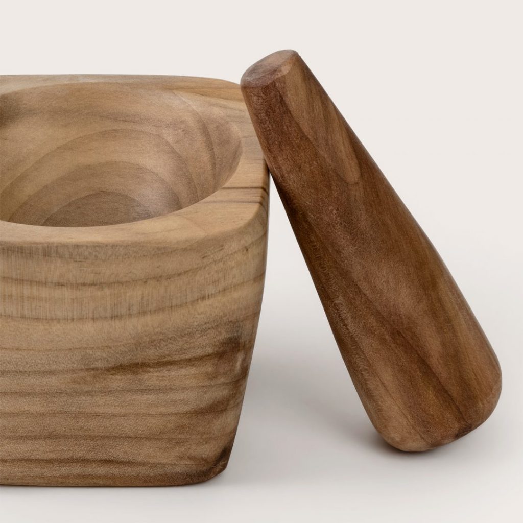 Laurel Wooden Mortar & Pestle
