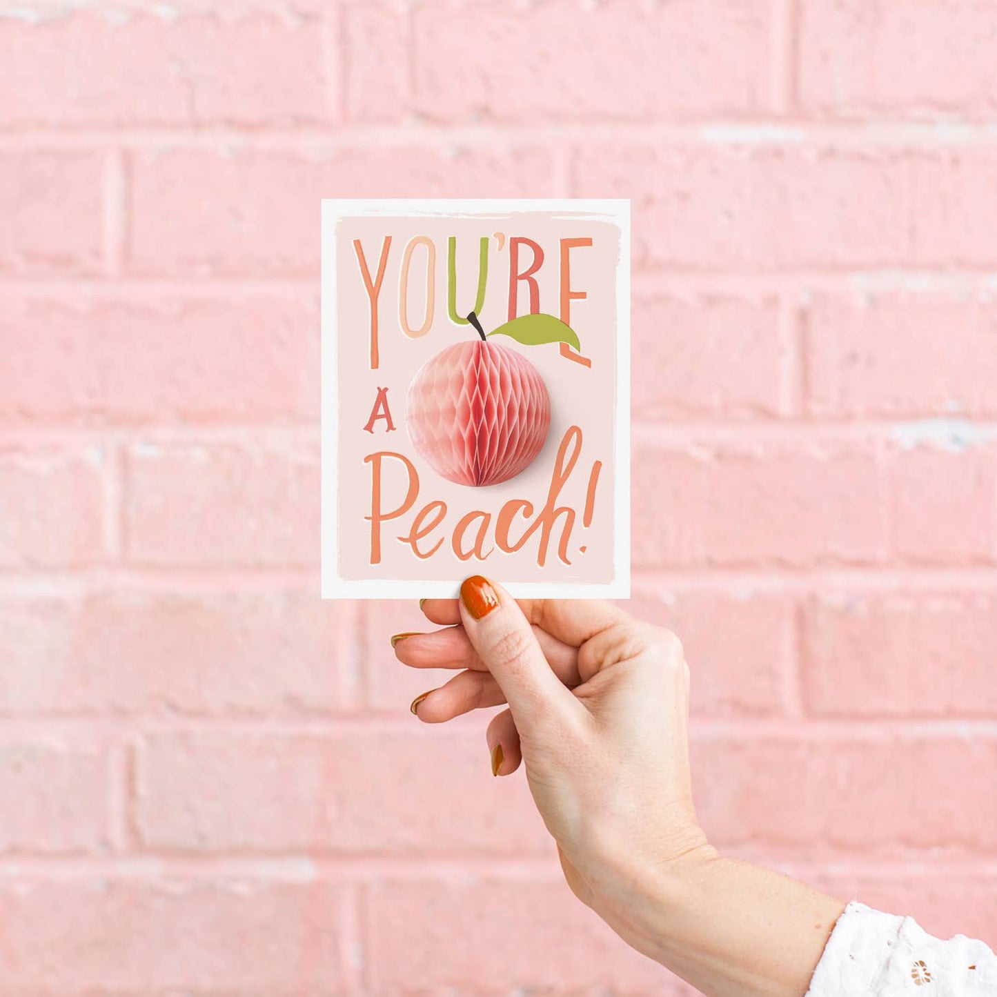 Peach Pop-up Card