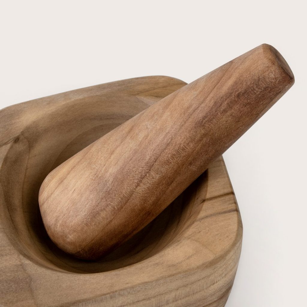 Laurel Wooden Mortar & Pestle