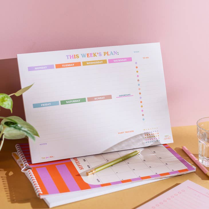 You Got This - A4 Weekly Planner Pad with Habit Tracker
