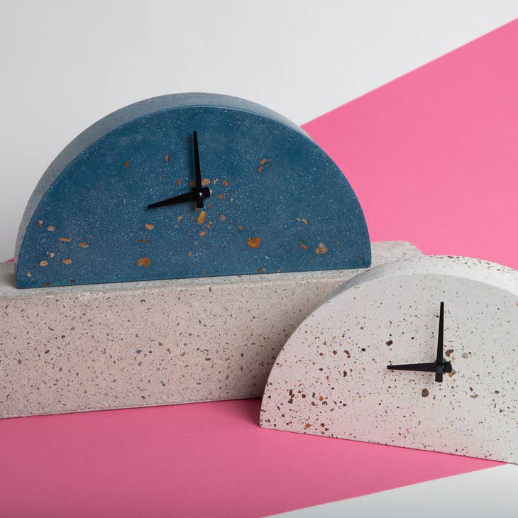 Mantle Clock - White Terrazzo