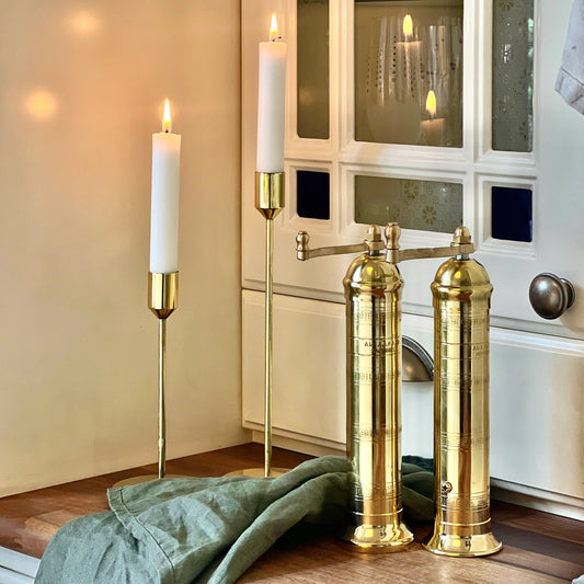 Handcrafted Brass Pepper Mill