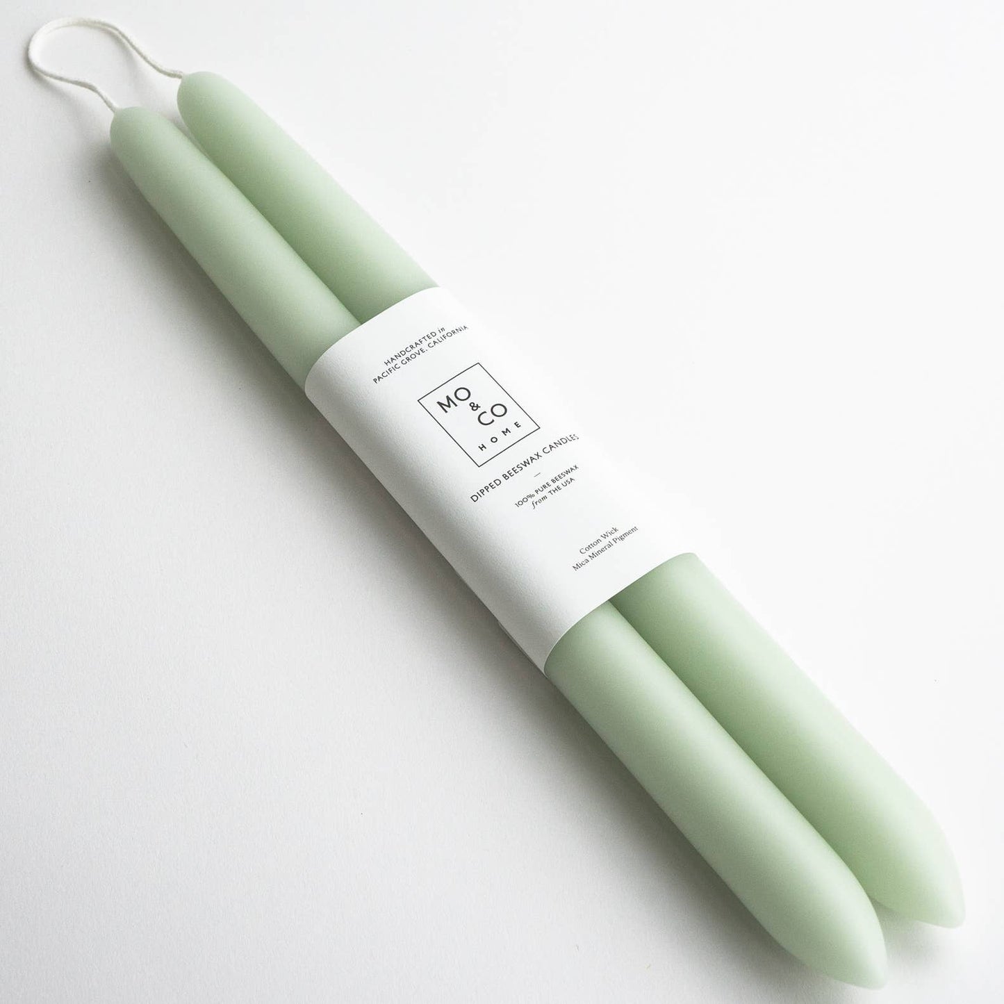 Eucalyptus Beeswax Dipped Candle Pair