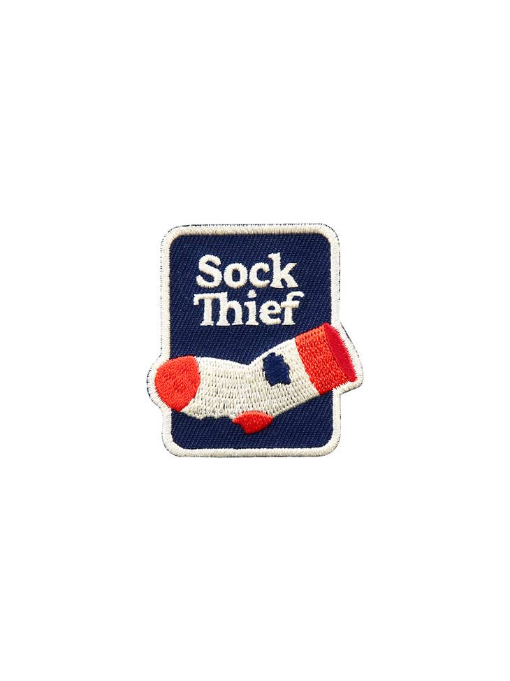 "Sock Thief" Iron-on Patch for Dogs