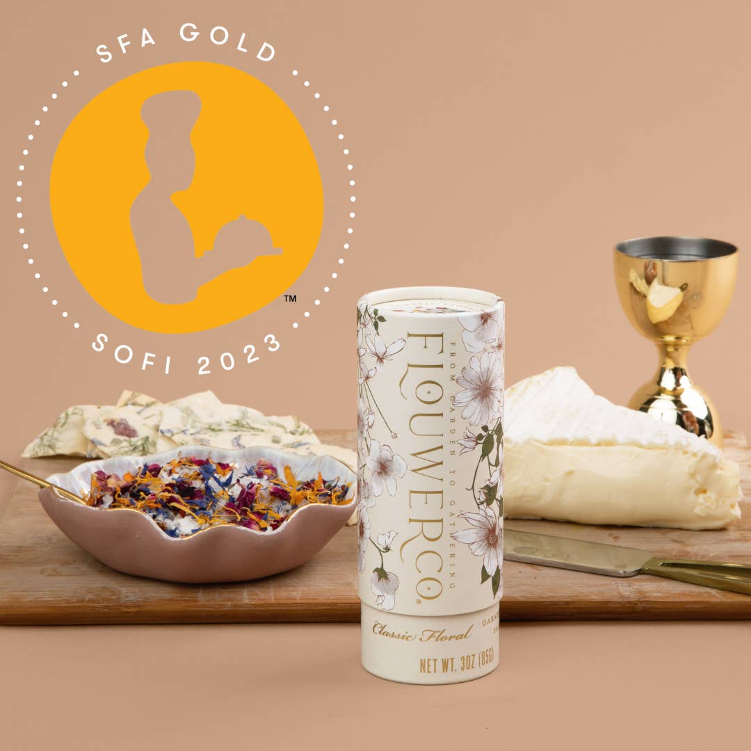 (GOLD Winner) Classic Floral Garnishing Salt