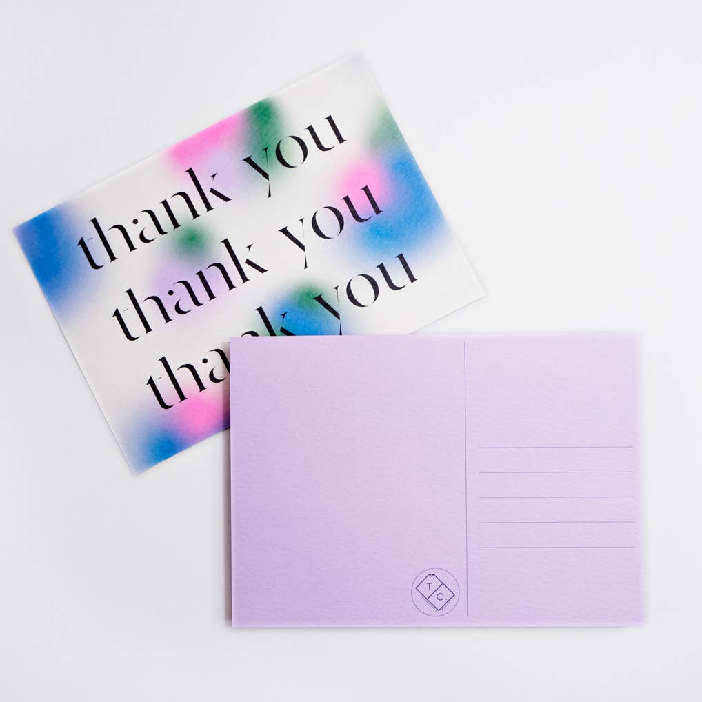 Gradient Thank You Postcard