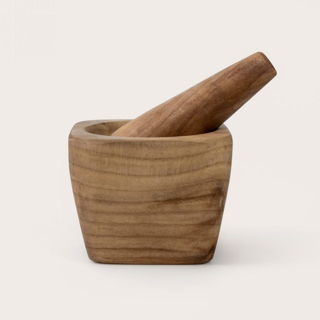 Laurel Wooden Mortar & Pestle