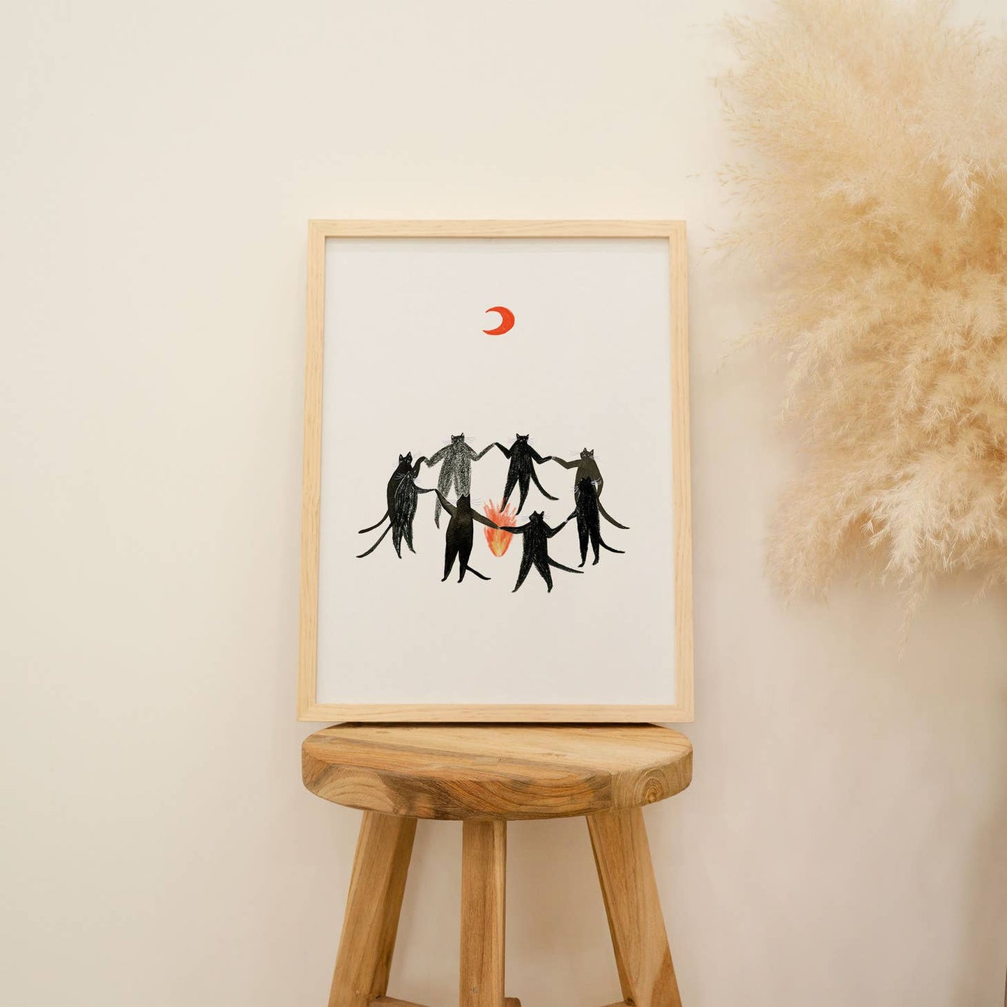 "Mystic Cats" Art Print