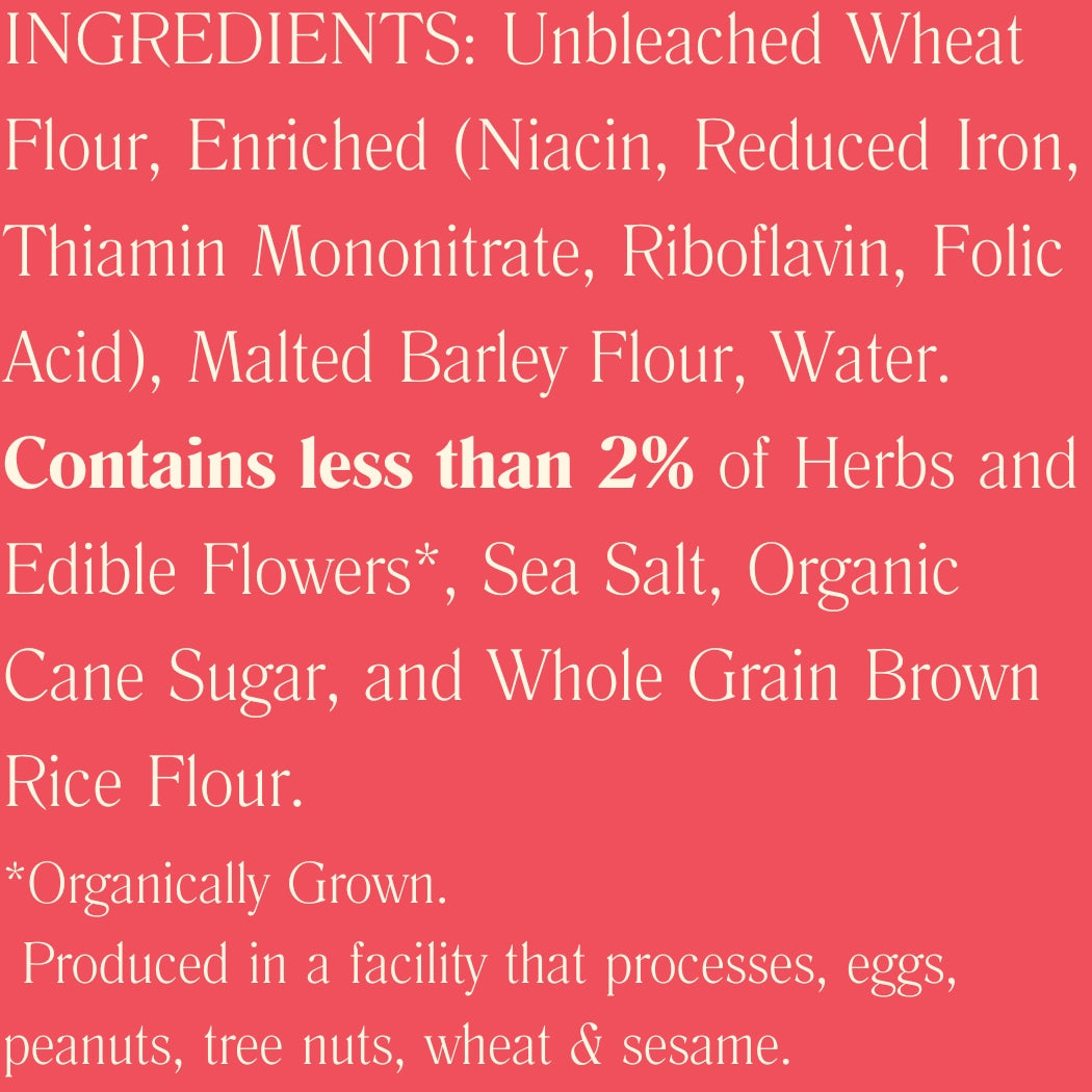 (GOLD Winner) Edible Flower Artisanal Crackers