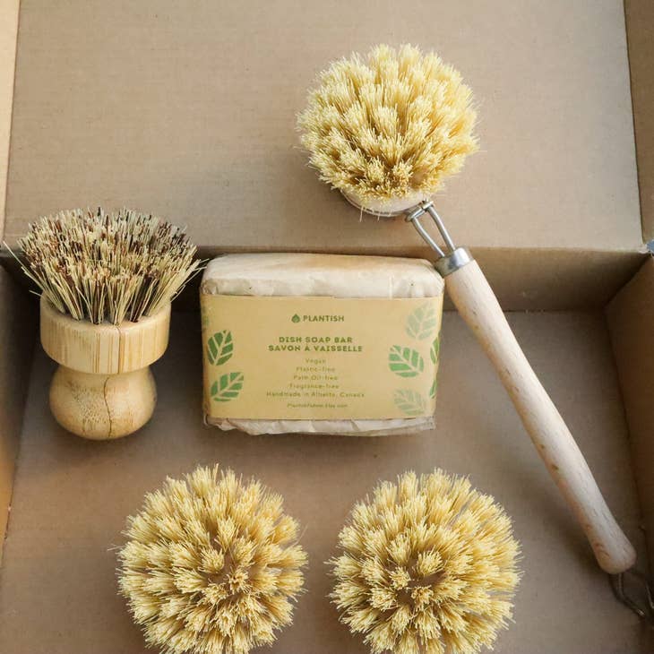 Bamboo Sisal Dish Brush