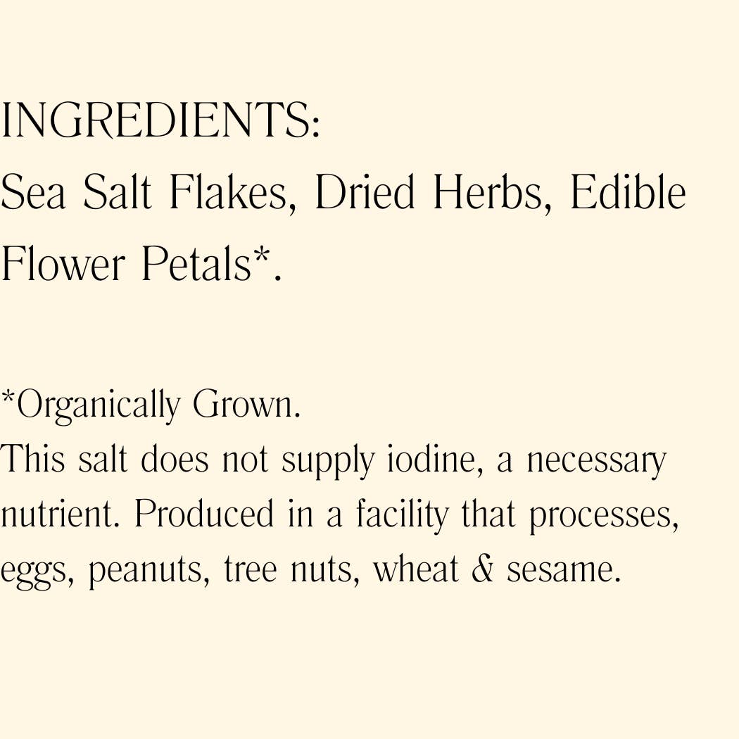 (GOLD Winner) Classic Floral Garnishing Salt