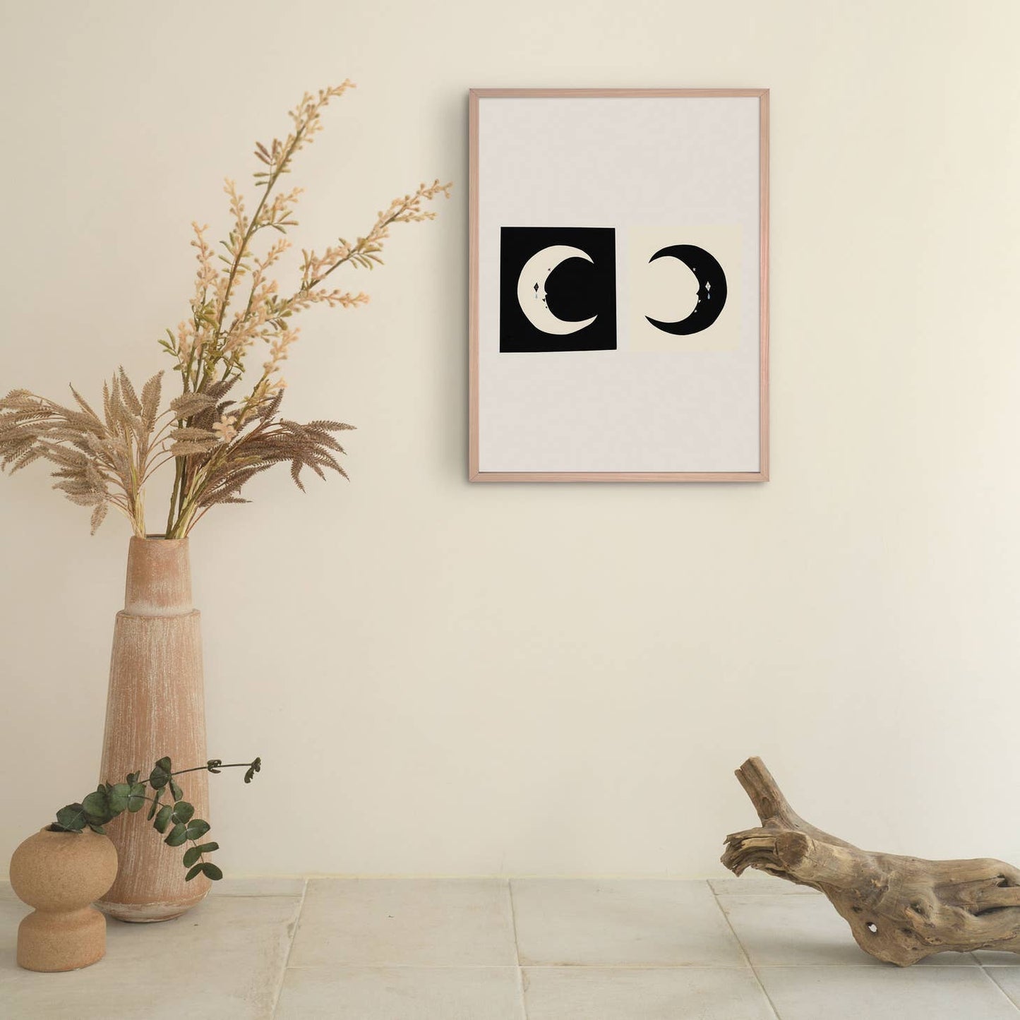 "Negative / Positive Moon" Art Print