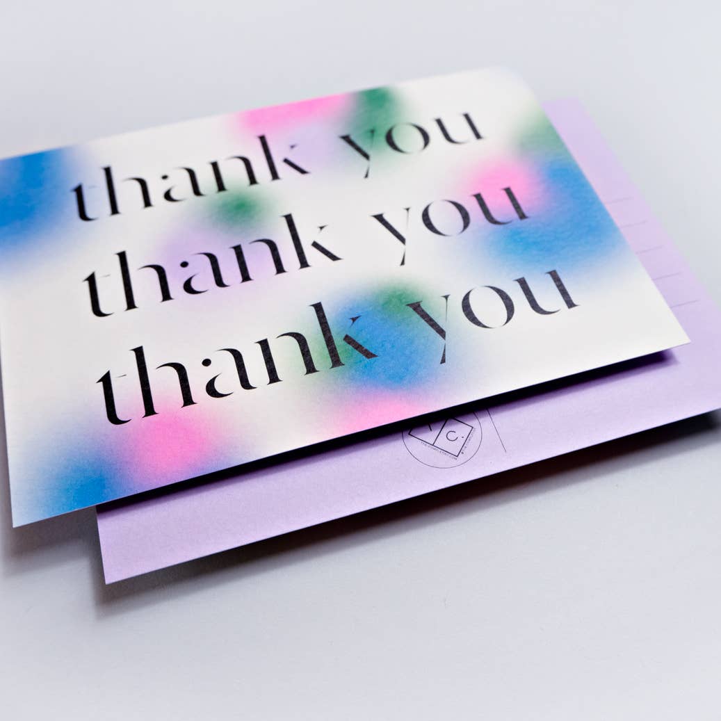 Gradient Thank You Postcard