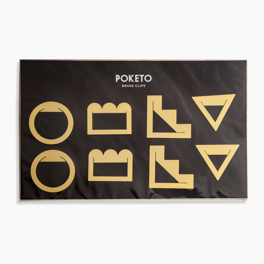 Geometric Brass Page Markers