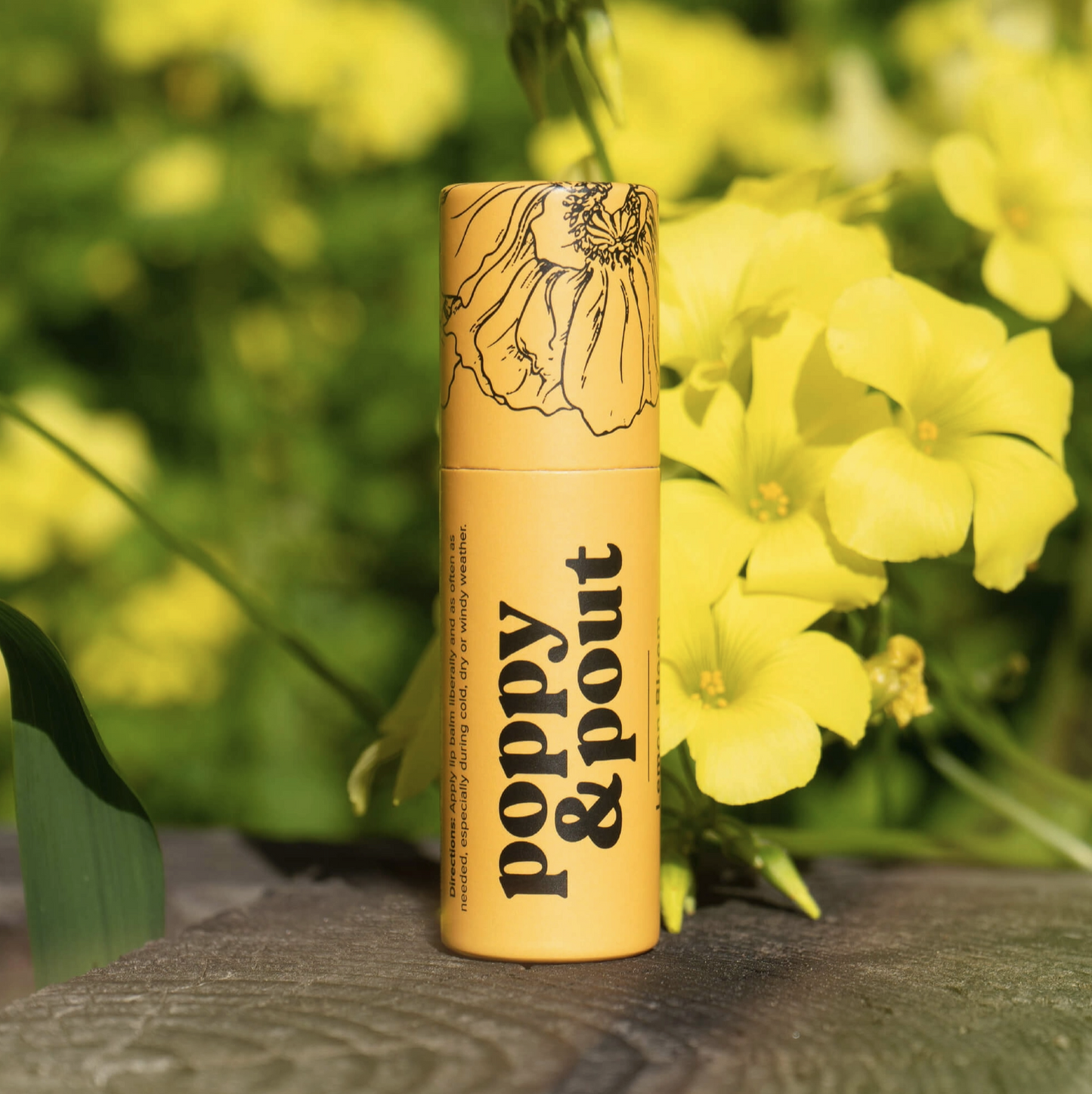 Poppy & Pout Hydrating Lemon Bloom Lip Balm