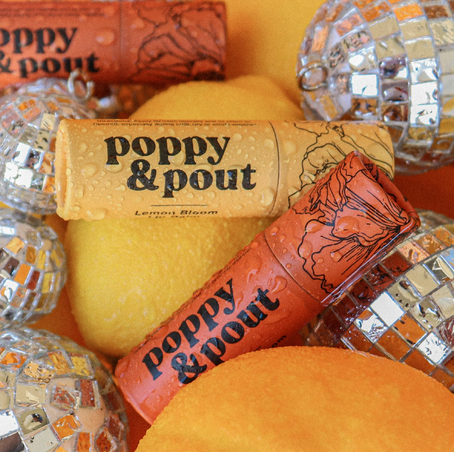 Poppy & Pout Hydrating Lemon Bloom Lip Balm