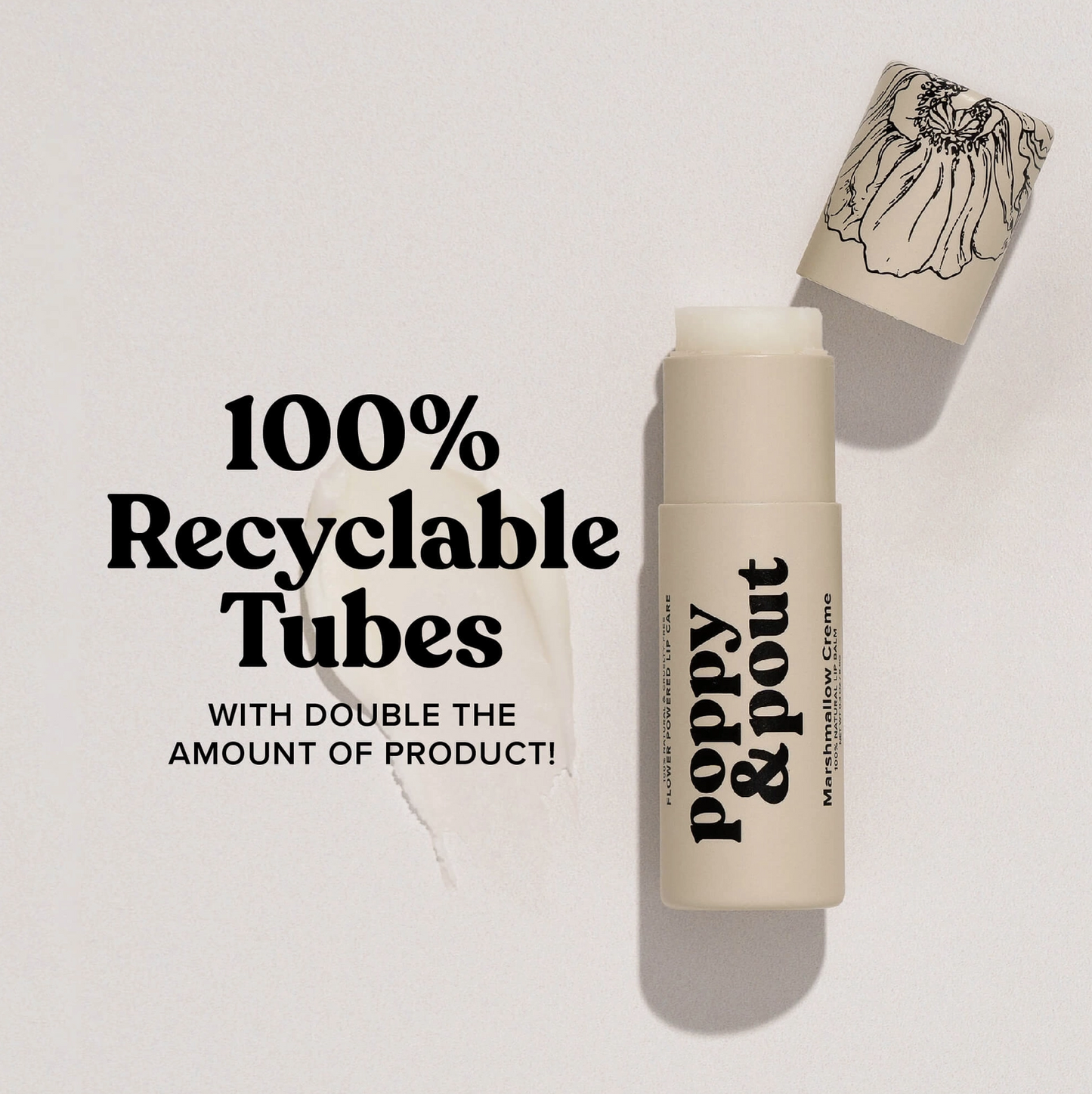 Poppy & Pout Hydrating Marshmallow Creme Lip Balm
