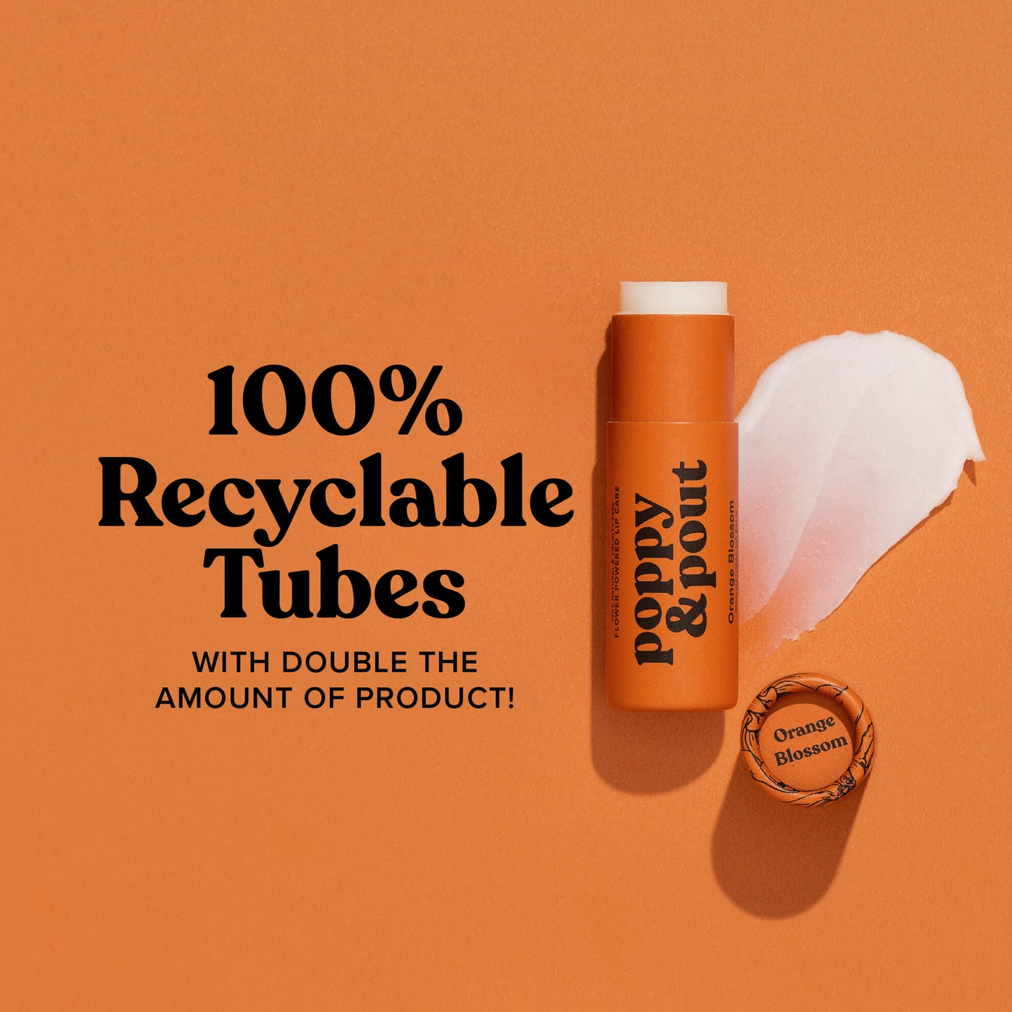 Poppy & Pout Hydrating Orange Blossom Lip Balm