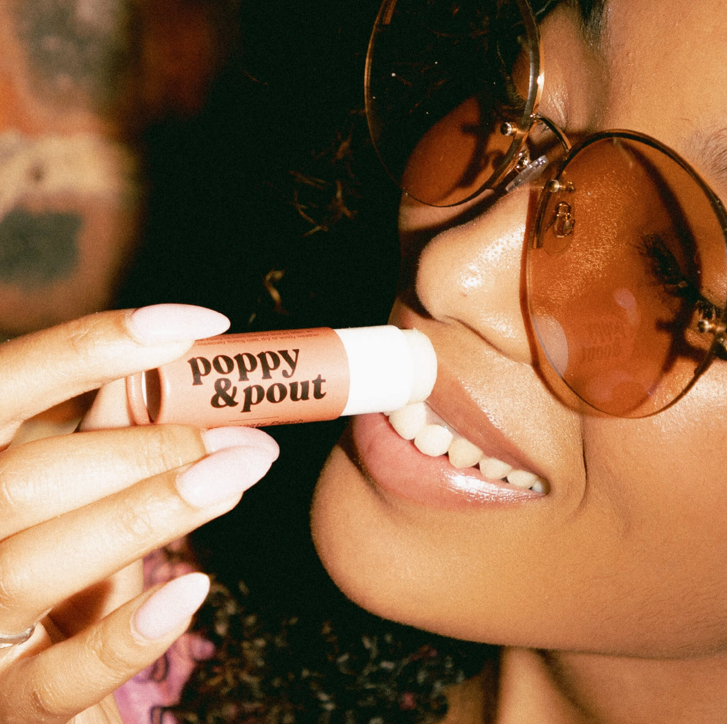 Poppy & Pout Hydrating Pink Grapefruit Lip Balm