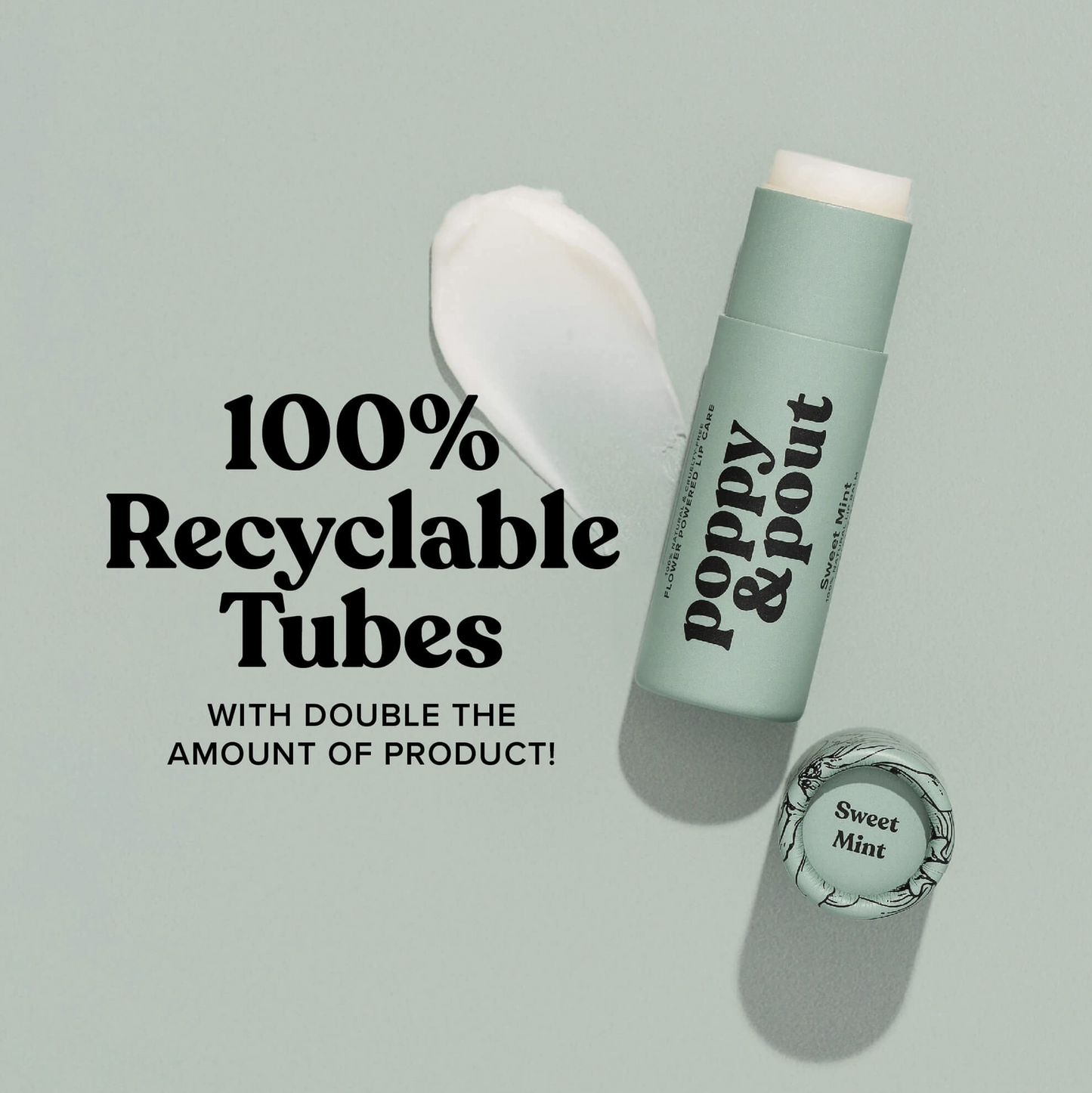 Poppy & Pout Hydrating Sweet Mint Lip Balm