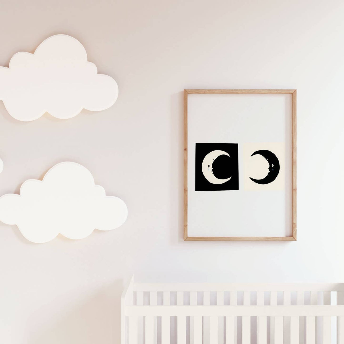 "Negative / Positive Moon" Art Print