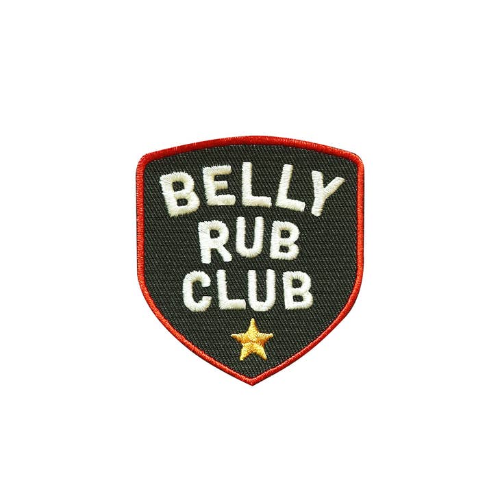 "Belly Rub Club" Iron-on Patch for Dogs