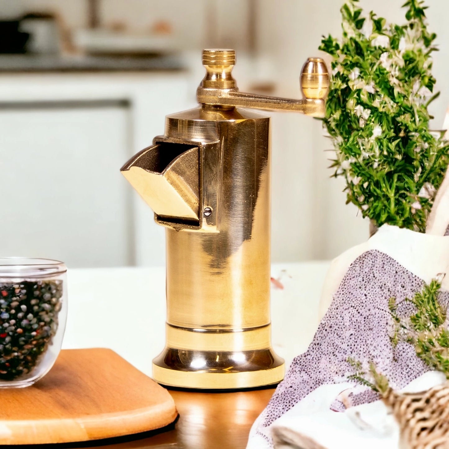 Archi 5.3" Brass Pepper Mill