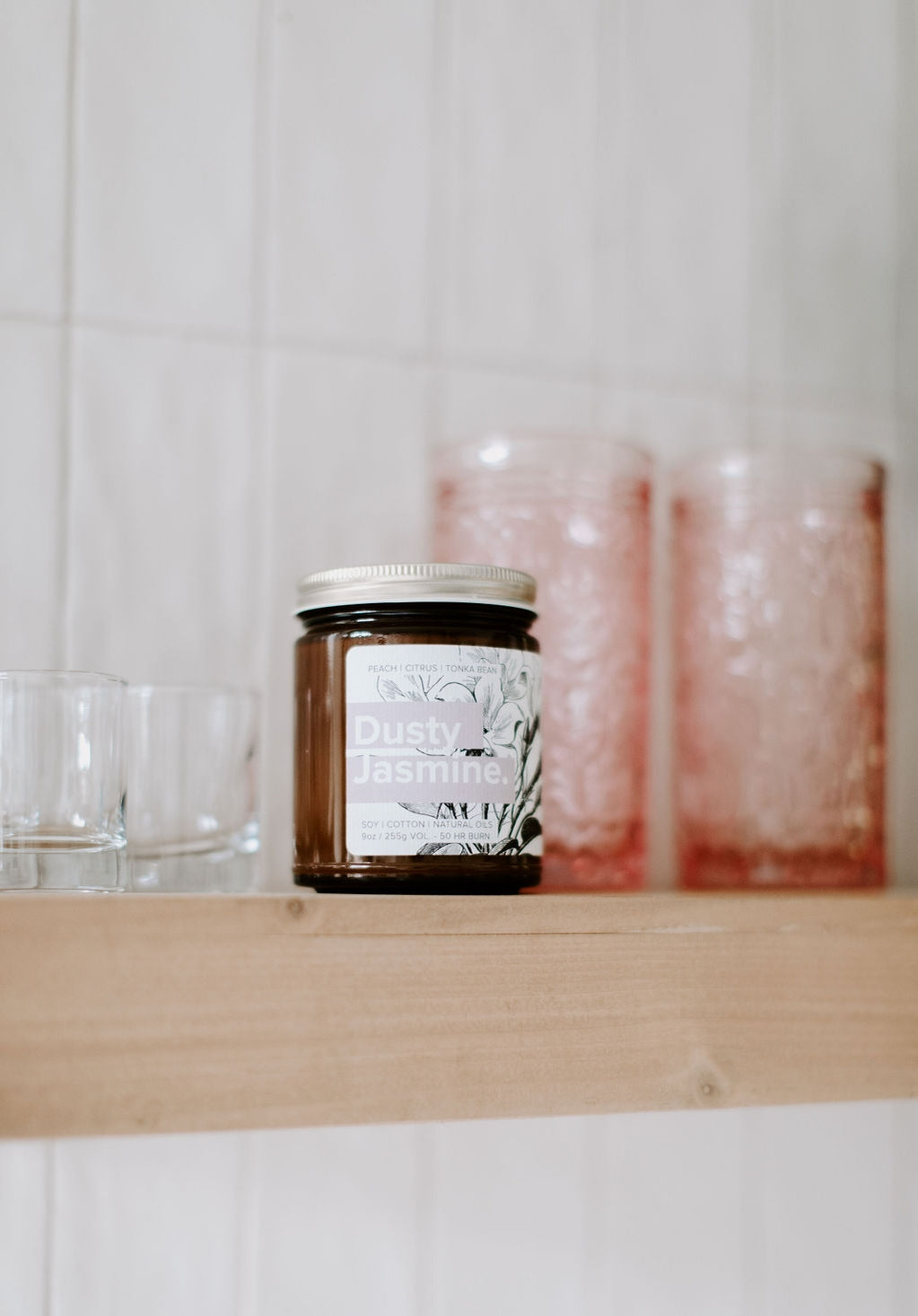 Dusty Jasmine Soy Candle