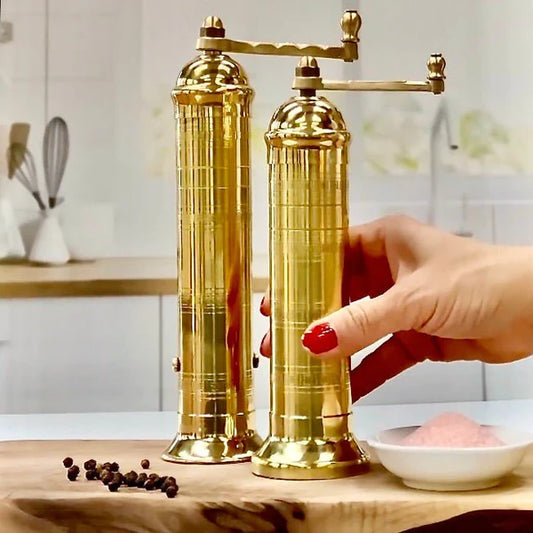Handcrafted Brass Salt Mill