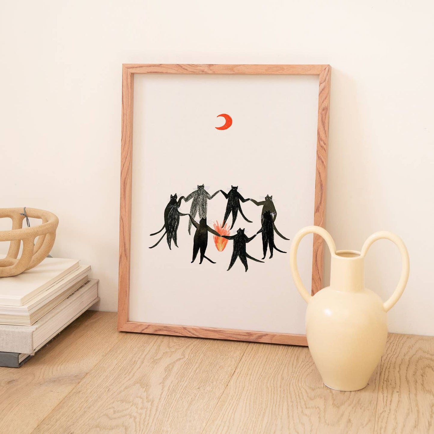 "Mystic Cats" Art Print