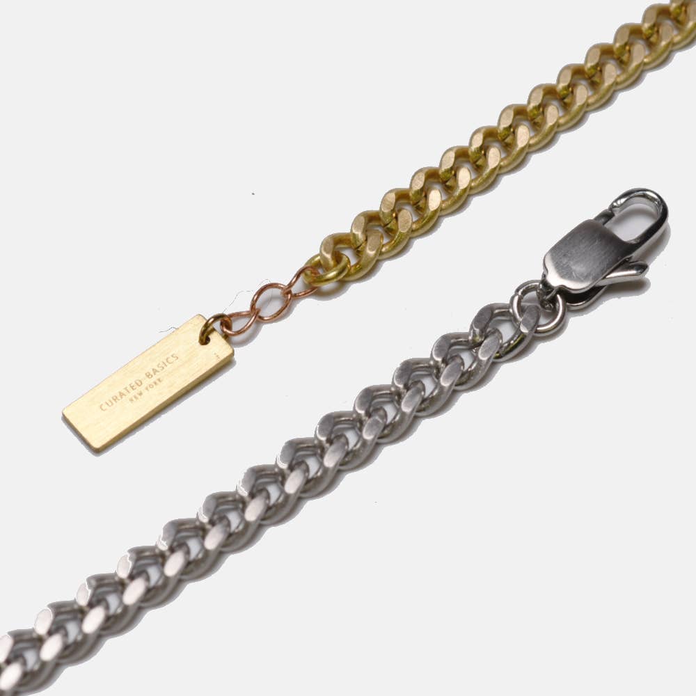 5mm Thin Brass Chain Bracelet