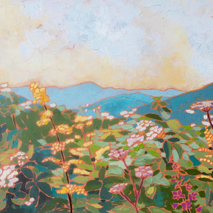 Black Balsam Wild Flowers Print