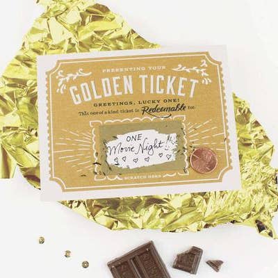 Golden Ticket Scratch-off Card