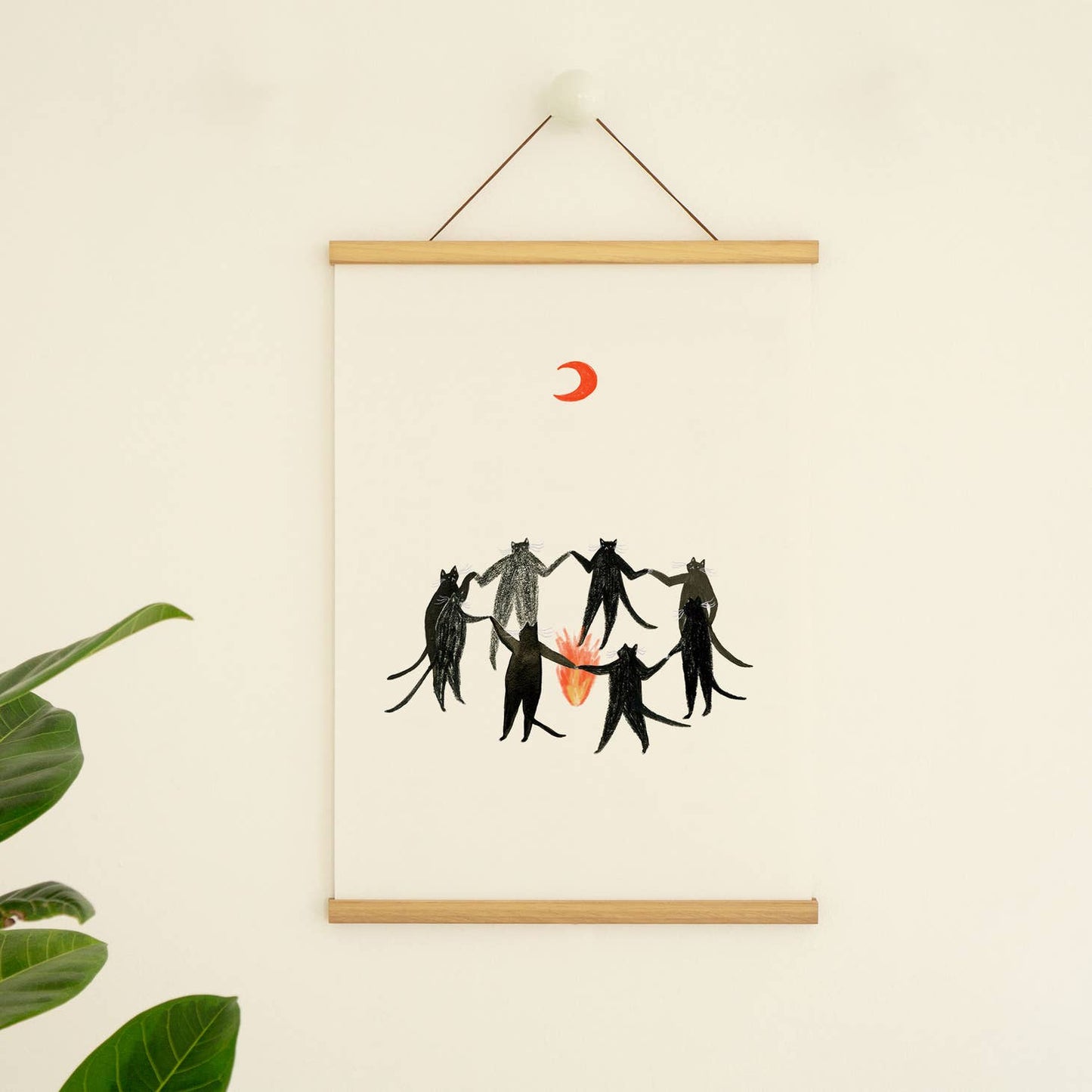 "Mystic Cats" Art Print