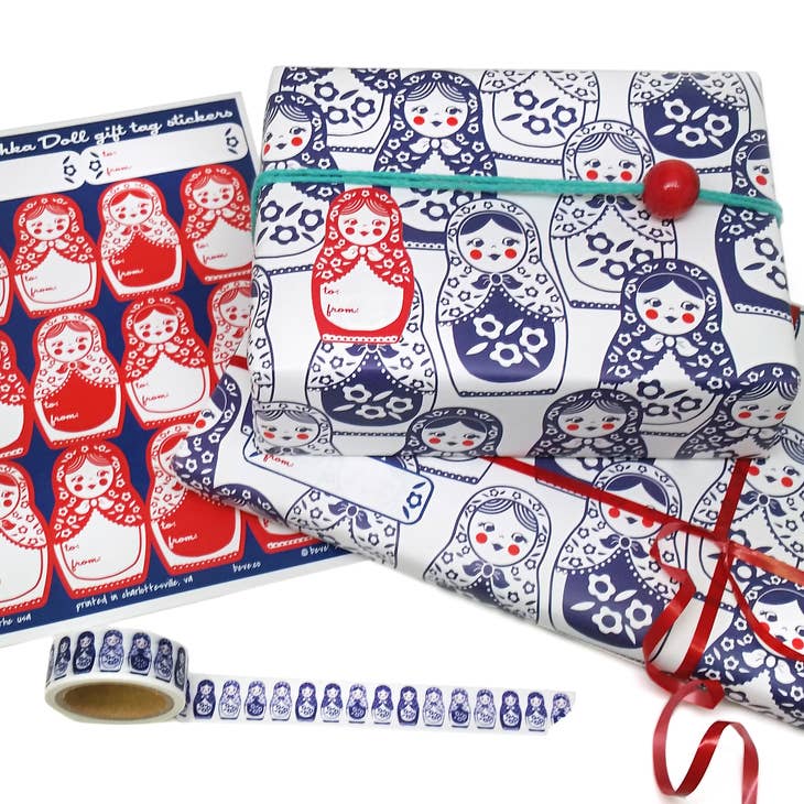 Matryoshka Doll Gift Wrap Sheets