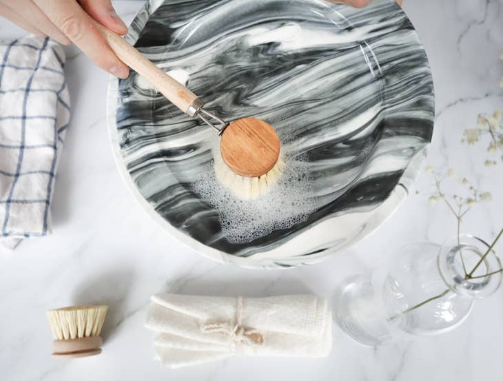 Bamboo Sisal Dish Brush