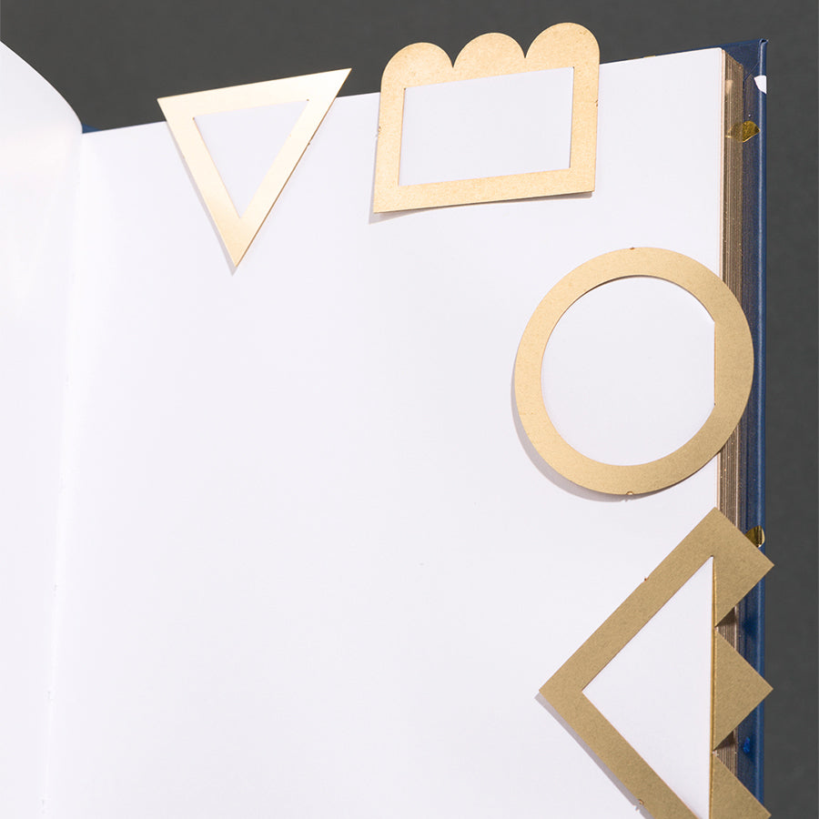 Geometric Brass Page Markers