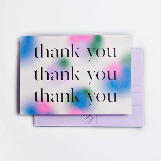 Gradient Thank You Postcard