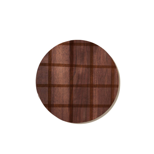 Round Grid Walnut Board