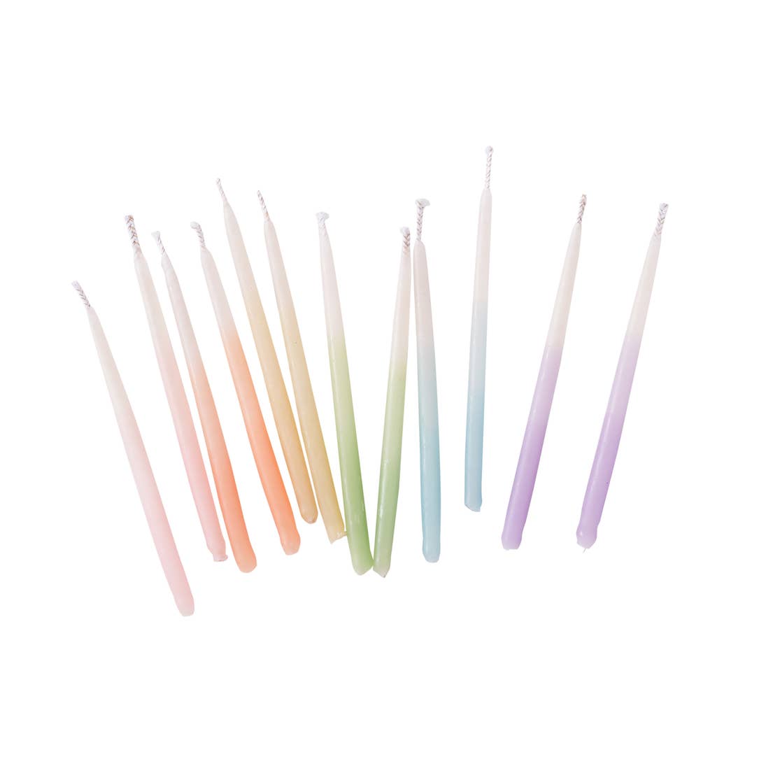 Ombre Beeswax Birthday Candles