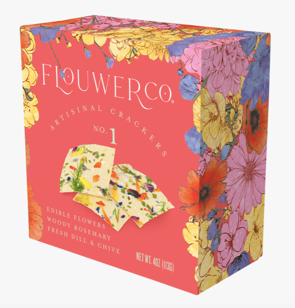 (GOLD Winner) Edible Flower Artisanal Crackers
