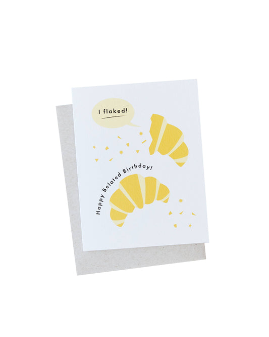 Croissant Birthday Card