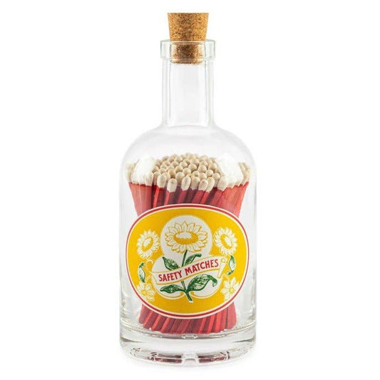 Sunflower Glass Jar Matches