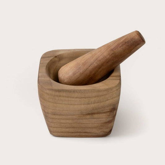 Laurel Wooden Mortar & Pestle