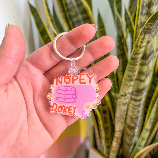 Nopey Dokey Keychain