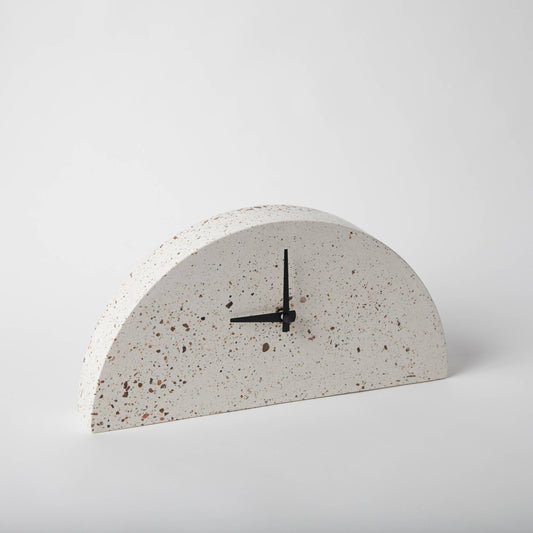 Mantle Clock - White Terrazzo