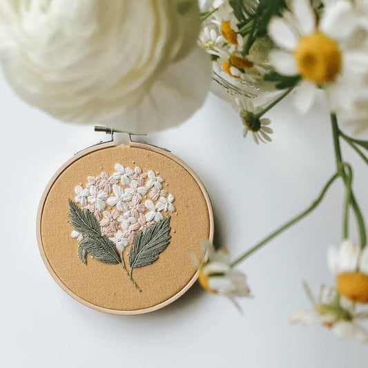 Hydrangea Embroidery DIY Kit