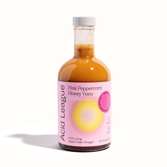 Pink Peppercorn Honey Yuzu Vinaigrette